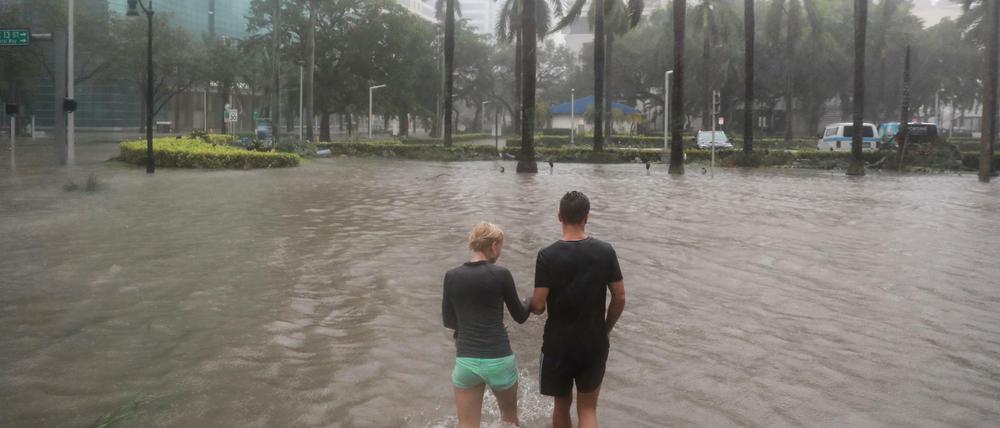 "Irma" bringt Fluten nach Florida, hier in Bricknell 