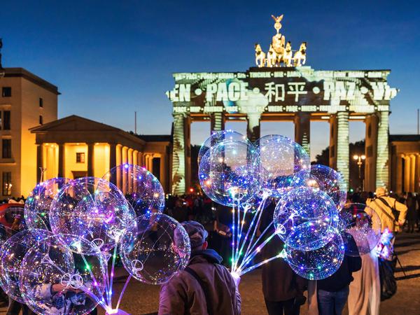 Auch das Brandenburger Tor leuchtet beim Festival of Lights. 