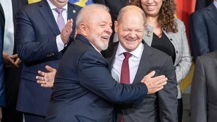 Brasiliens Präsident Luiz Inácio Lula da Silva und Bundeskanzler Olaf Scholz: Die Ausgangslage ist nicht leicht.