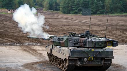 Ein Kampfpanzer vom Typ «Leopard 2A7»: Deutschland gehört auch bei den Waffenexporten zu den führenden Nationen. 