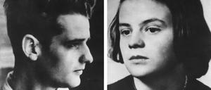 Hans und Sophie Scholl (undatierte Aufnahmen), Gründer bzw. Mitglieder der Widerstandsgruppe „Weiße Rose“ an der Münchner Universität.