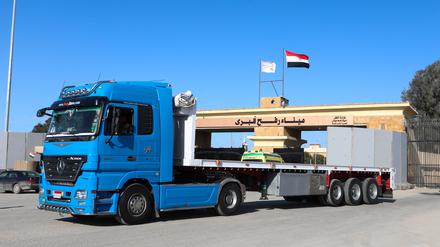 Der Grenzübergang Rafah ist wichtig für Hilfslieferungen in den Gazastreifen.