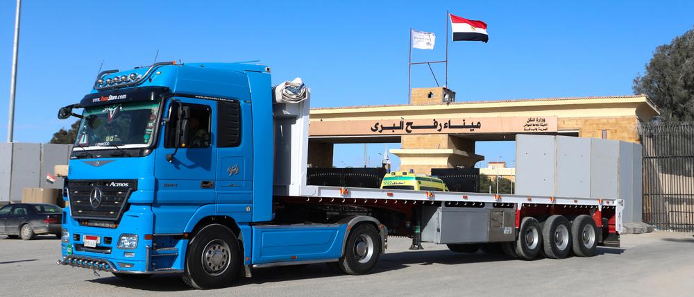 Der Grenzübergang Rafah ist wichtig für Hilfslieferungen in den Gazastreifen.