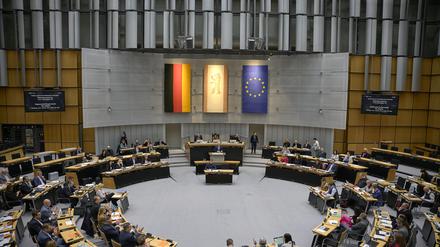 Uebersicht, Totale, bei der 40. Plenarsitzung im Abgeordnetenhaus in Berlin

Copyright: DAVIDS/Michael Ukas, 14.12.23