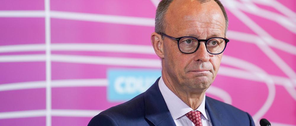 CDU-Chef Friedrich Merz steht unter Druck.