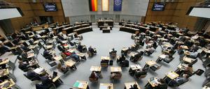 Eine Plenarsitzung im Berliner Abgeordnetenhaus. 
