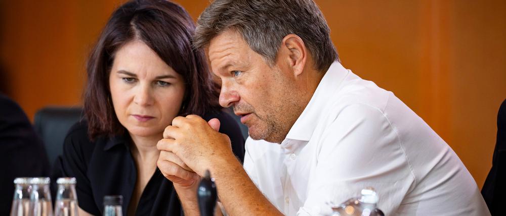 Bundeswirtschaftsminister Robert Habeck und Außenministerin Annalena Baerbock (Grüne).
