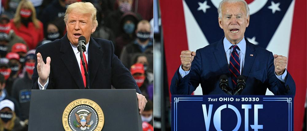 Donald Trump und Joe Biden sind die Favoriten für Präsidentenwahl am 5. November 2024.