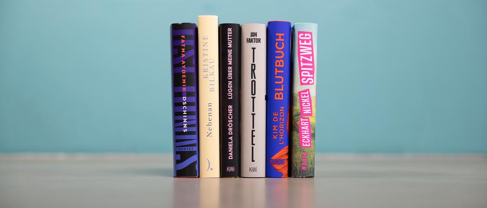 Das sind sie, die sechs Titel auf der Shortlist des Buchpreises in diesem Jahr