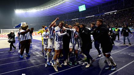 Hertha BSC hatte gegen den Hamburger SV gewonnen.