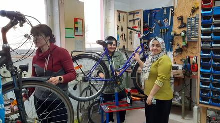 Die gemeinnützige Fahrradwerkstatt "Garage 10" in Lichtenberg ist 2015 mit der Idee der Arbeit für und mit Geflüchteten entstanden.