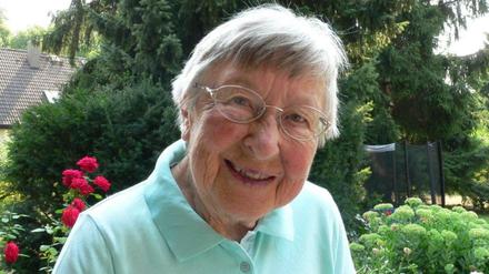 Dorothea Feustel, 88 Jahre alt.