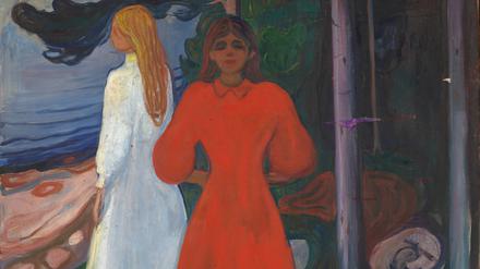 Edvard Munchs Gemälde „Rot und Weiß“. Seine radikal reduzierte Malerei forderte seine Zeit heraus.