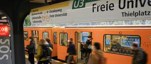 Die Linie U3 soll nach dem Wunsch von Verkehrssenatorin Manja Schreiner verlängert werden.