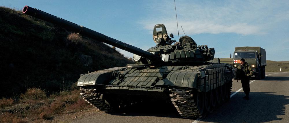 Ein russischer Panzer