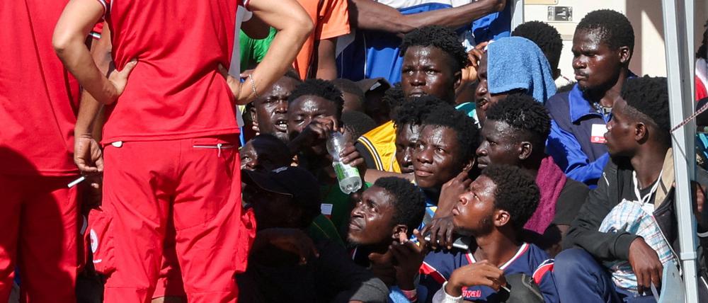 Flucht nach Europa: Auf der italienischen Insel Lampedusa kommen weiterhin zahlreiche Migranten an. 