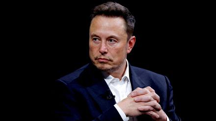 Elon Musk bei einer Konferenz in Paris.