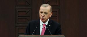 Der türkische Präsident Erdogan bleibt bei seinem „Nein“ zum Nato-Beitritt Schwedens.