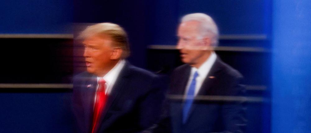 Der ehemalige US-Präsident Donald Trump und der amtierende Präsident Joe Biden sind die wahrscheinlichen Kandidaten bei der Wahl im November. 