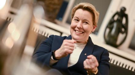 Berlins Regierende Bürgermeisterin Franziska Giffey (SPD) im dpa-Interview.