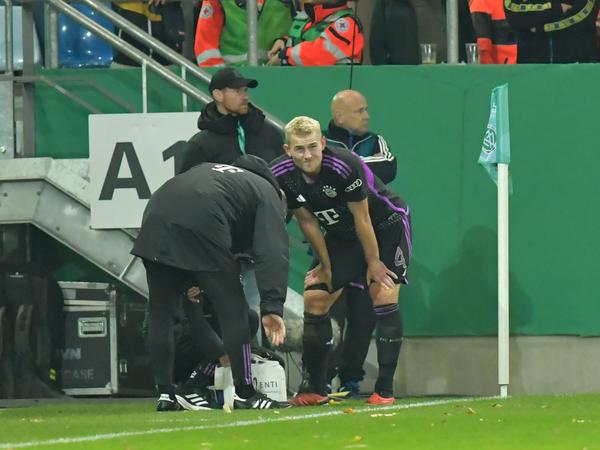 Abwehrspieler Matthijs de Ligt verletzte sich am Knie.