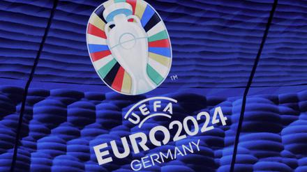 Das Logo der Euro 2024: Beim Ticketverkauf am Donnerstag kam es zu langen Wartezeiten. 