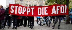 Eine Demo gegen die AfD im Oktober in Erfurt.