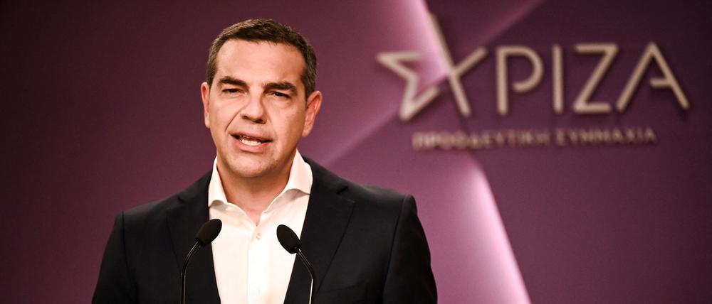 Alexis Tsipras, Chef der linken Partei Syriza.