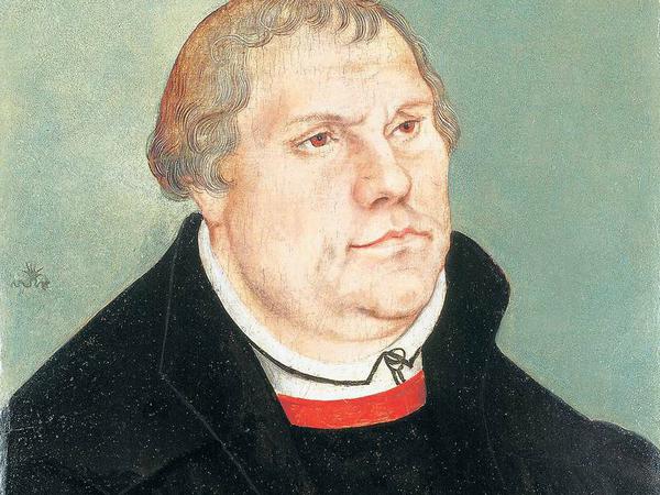 Luther, gereift. Dieses Porträt malte Lucas Cranach d. Ä. um 1541 herum, etwa fünf Jahre vor dem Tod des Reformators. 