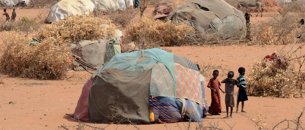 Zelte für Geflüchtete in Kenia.