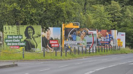 Wahlplakate in Berlin (Archivbild).