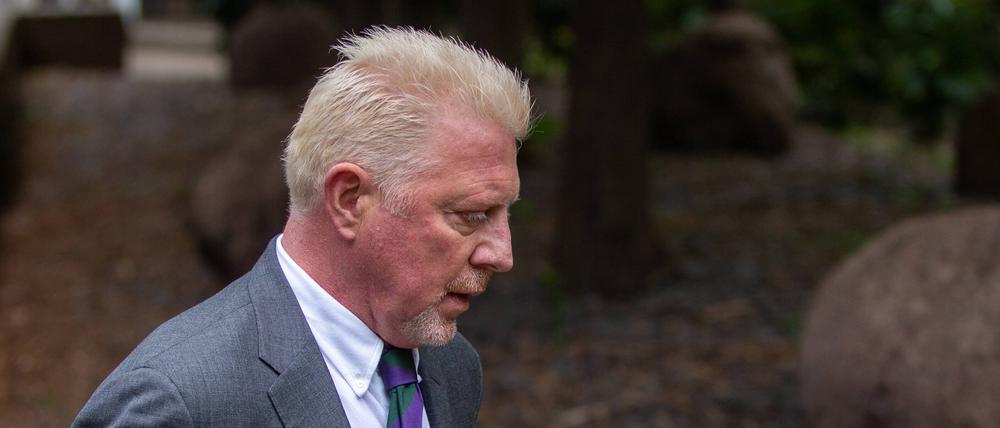 Boris Becker am 29. April 2022 in London vor dem Gericht Southwark Crown Court.
