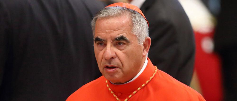 Kardinal Giovanni Angelo Becciu am 27. August 2020 in Vatikanstadt. 
