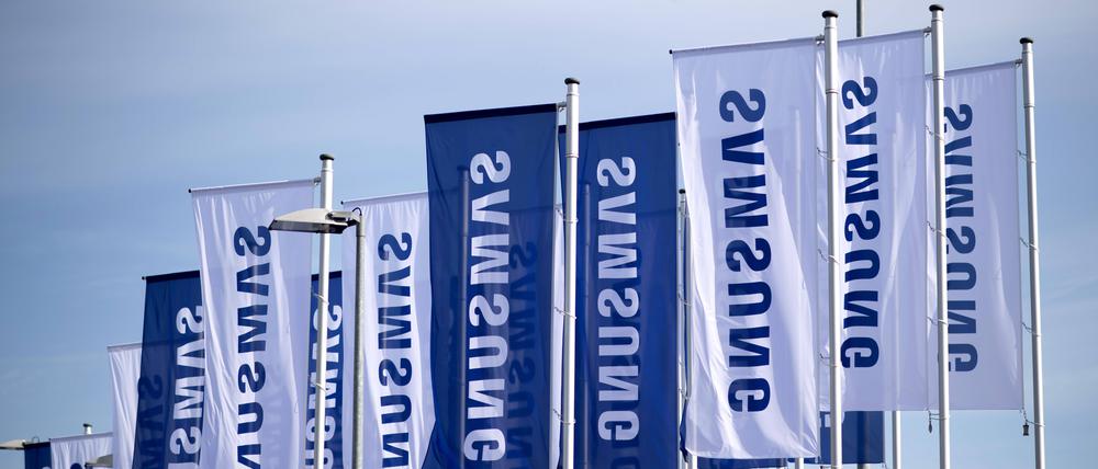 Samsung-Fahnen auf der ifa 2022