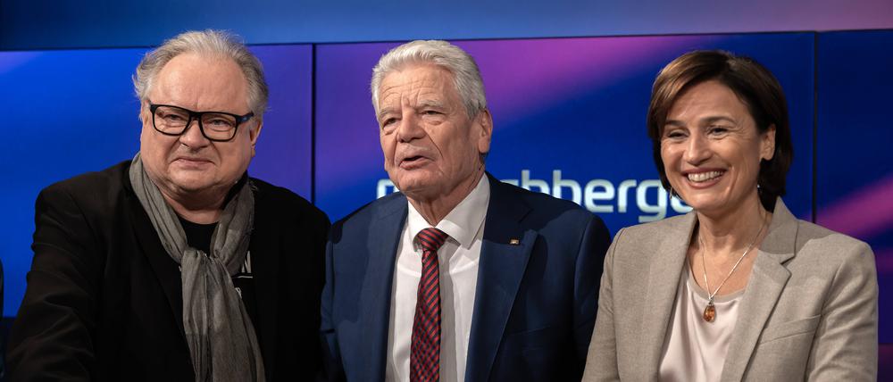 Joachim Gauck und Heinz Rudolf Kunze zu Gast bei Sandra Maischberger.