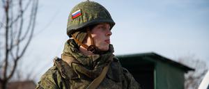 Ein Soldat der russischen „Friedensmission“ in der moldauischen Region Transnistrien.