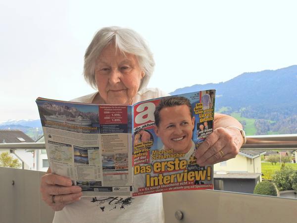„Das erste Interview“ – so bewarb die Zeitschrift „die aktuelle“ ein vermeintliches Interview mit Ex-Rennfahrer Schumacher. Das Gespräch war jedoch erfunden. Die Chefredakteurin musste dafür ihren Hut nehmen.
