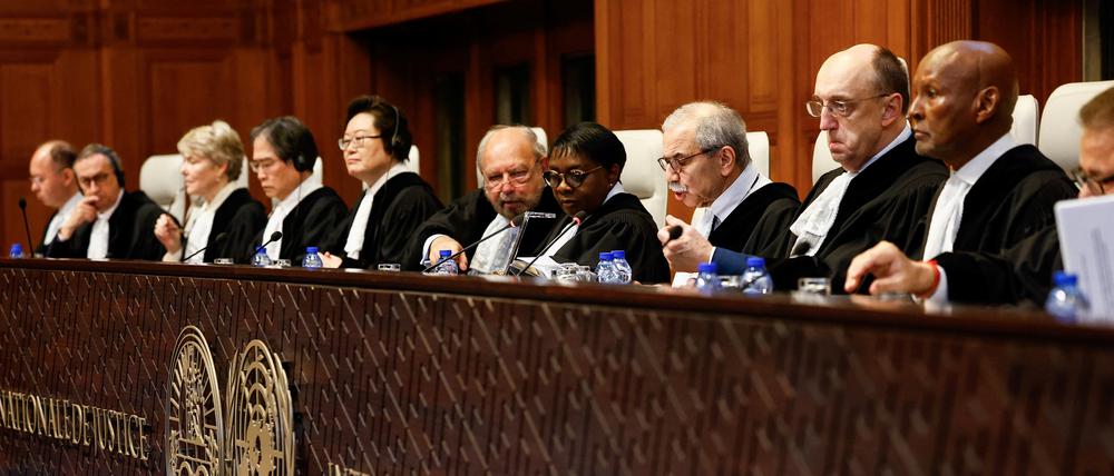 Anhörung im Gutachterverfahren zur Besatzungspolitik Israels vor dem Internationalen Gerichtshof in den Haag.  