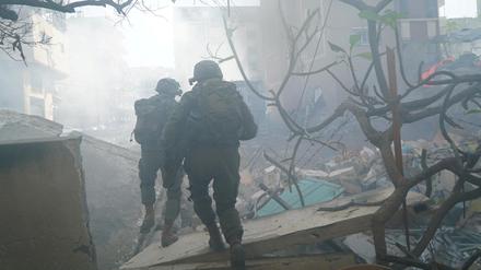 Israelische Soldaten im Gazastreifen.