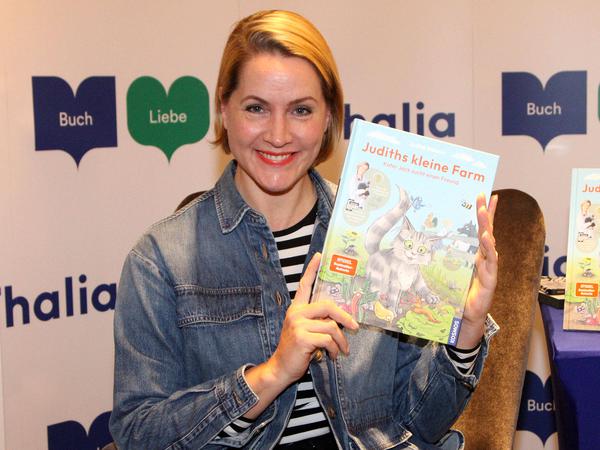 Judith Rakers bei der Vorstellung und Lesung von ihrem ersten Kinderbuch am 27.01.2024.