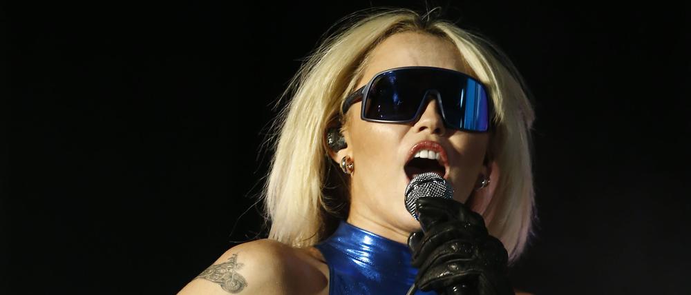 Miley Cyrus auf dem Lollapalooza in Chile 2022.