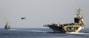 US-Kriegsschiffe im Persischen Golf: Teil eines größeren Einsatzes im Nahen Osten.