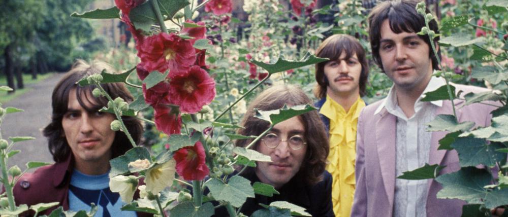 Die Beatles 1968. zwei Jahre vor ihrer Trennung. George Harrison, John Lennon, Ringo Starr und Paul McCartney (von links nach rechts).