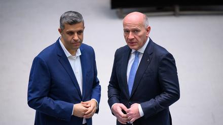 Raed Saleh und Kai Wegner sind als Sptitzen von SPD beziehungsweise CDU für das Haushaltschaos mitverantwortlich.