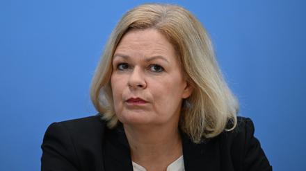 Nancy Faeser (SPD), Bundesministerin des Innern und Heimat, ist mit ihrer Asylpolitik zufrieden.