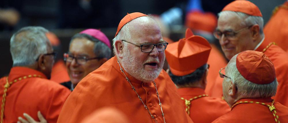 Auch der Münchner Kardinal Reinhard Marx trägt rot. 