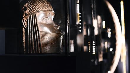 Benin-Bronzen aus dem Rautenstrauch Joest Museum in Köln, das als eines von fünf deutschen Museen seine Bestände 2022 an Nigeria übereignet hat.