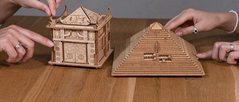 Die „House of the Dragon“ und „Quest Pyramide“ Puzzelboxen von EscapeWelt