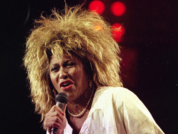 Tina Turner während eines Auftritts im Madison Square Garden 1987.