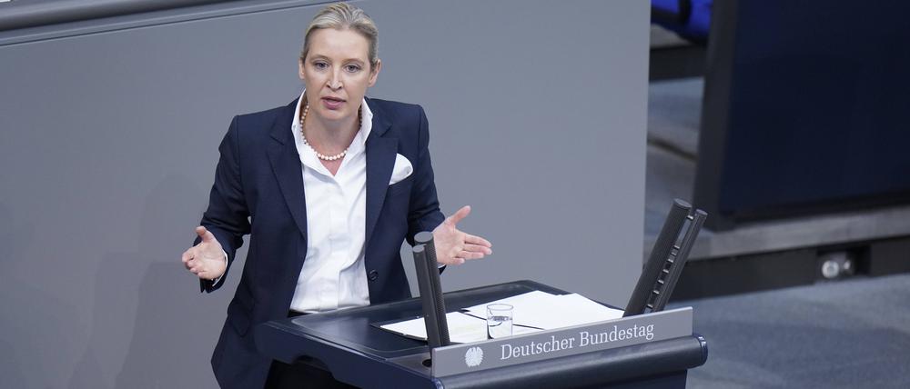 Alice Weidel im Bundestag.